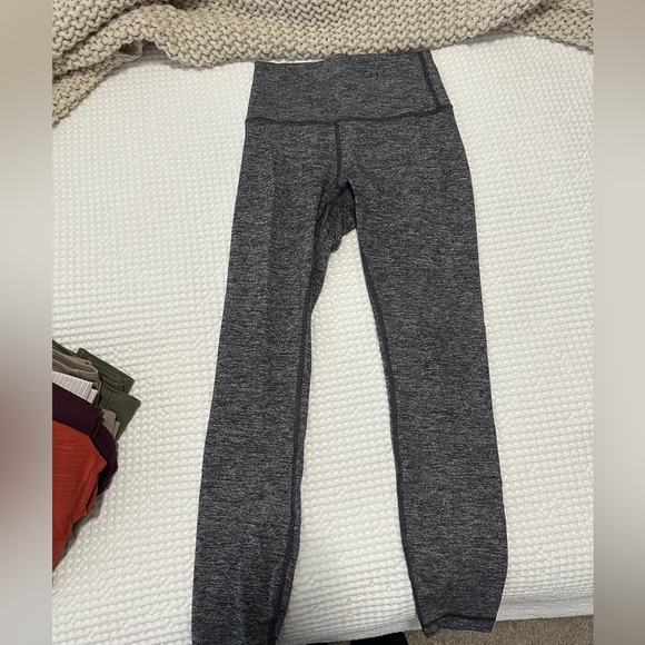 Lululemon Align High Rise 25’’ Leggings Size 4 - Heathered Graphite Grey - Picture 2 of 6